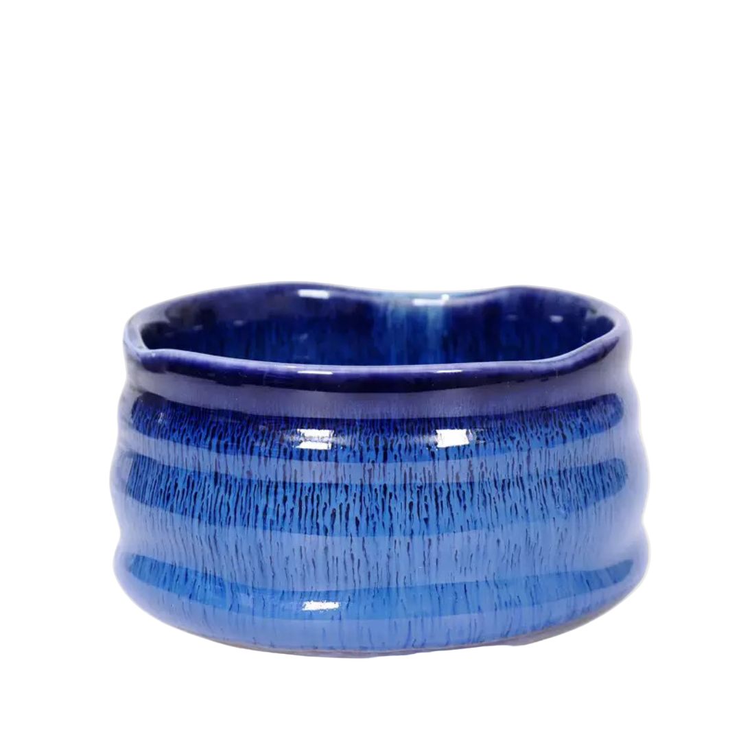 Handcrafted Blue Ceramic Matcha Bowl (Chawan)